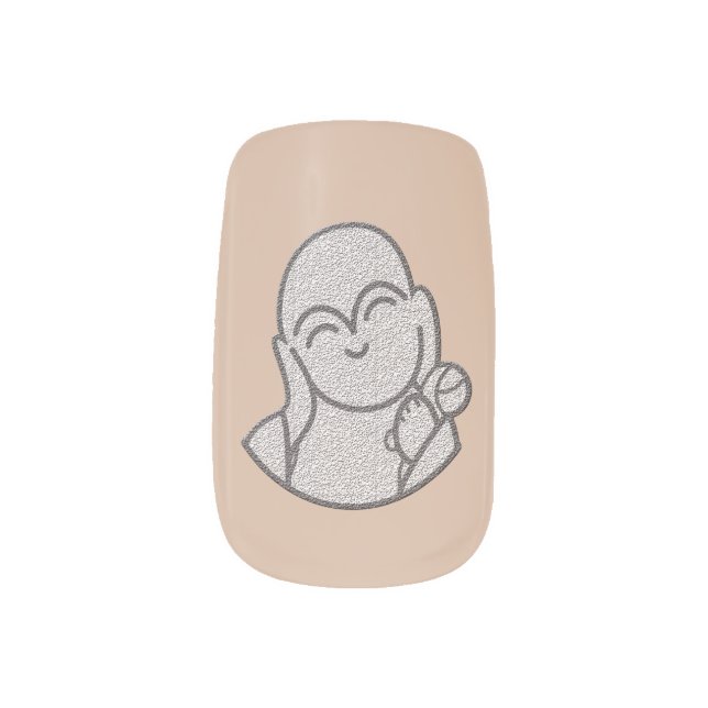 Pinkoro Jizo Minx Nail Wraps (Left Thumb)