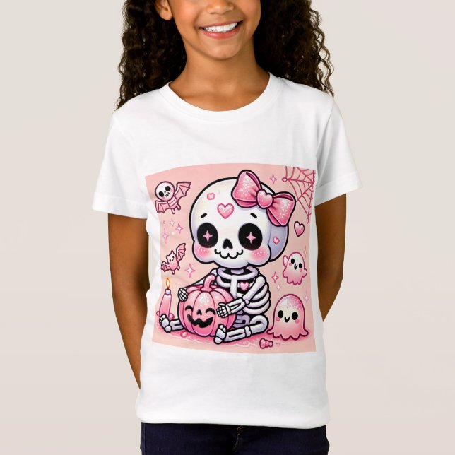 👻💀 Pinkoween Just Got Cuter! 💀👻 T-Shirt (Front)