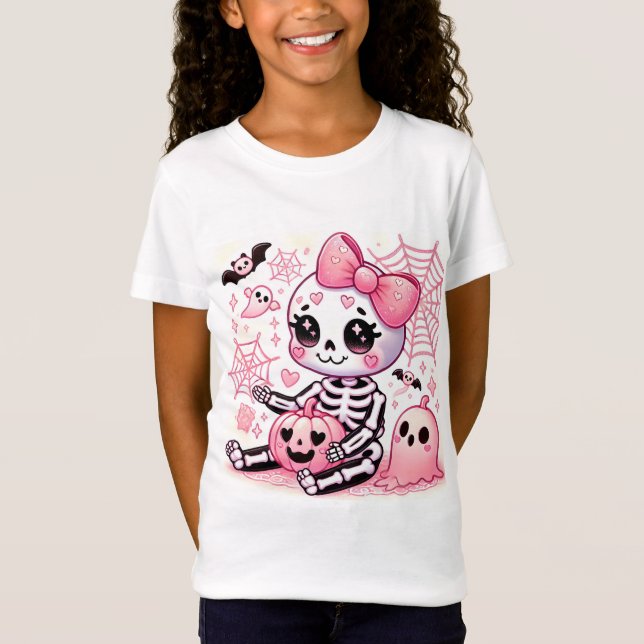 👻💀 Pinkoween Just Got Cuter! 💀👻 T-Shirt (Front)