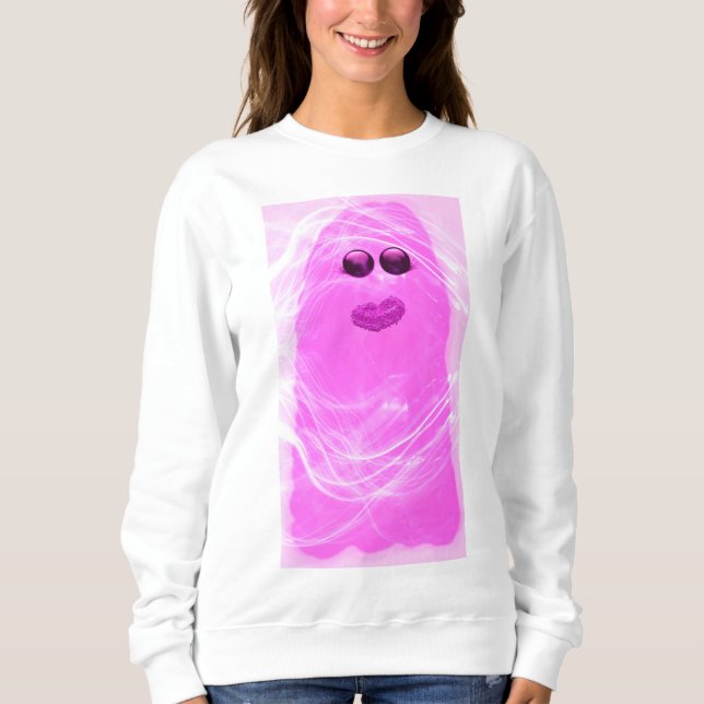 Pinkoween spooktacular ghost sweatshirt (Front)