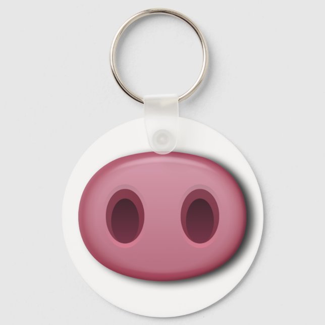 PinkPig Snout Keychain (Front)