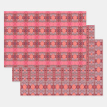Pinks And Plum Trio Patterned