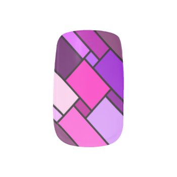 Pinks And Purples Minx® Nail Wraps by StormythoughtsGifts at Zazzle