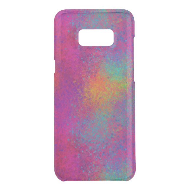 Pinks and Purples Paint Splatters Uncommon Samsung Galaxy Case (Back)
