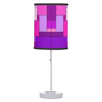 Pinks And Purples Table Lamp by StormythoughtsGifts at Zazzle