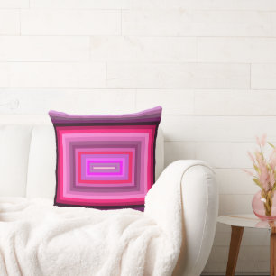 Pinks and Purples Throw Pillow, 20”x20” Throw Pillow
