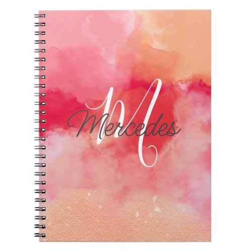 Pinks and Reds Tie Dye iPad Smart Cover Notebook