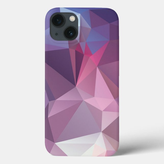 Pinks Blues Abstract Pyramid Pattern Art Case-Mate iPhone Case (Back)