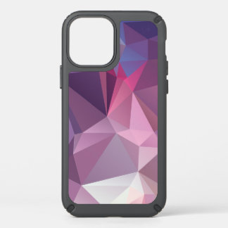 Pinks Blues Abstract Pyramid Pattern Art Speck iPhone 12 Case