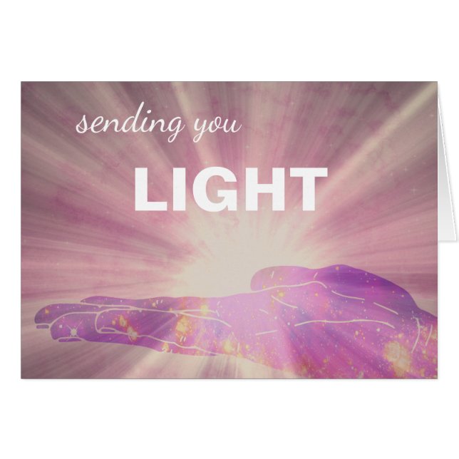 *~* Pinks & Lavenders Healing Energy Sending Light Cards (Front Horizontal)