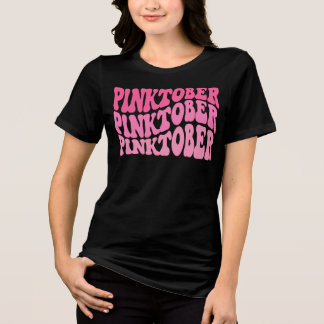Pinktober Breast Cancer Awareness Month Blend Tri-Blend Shirt
