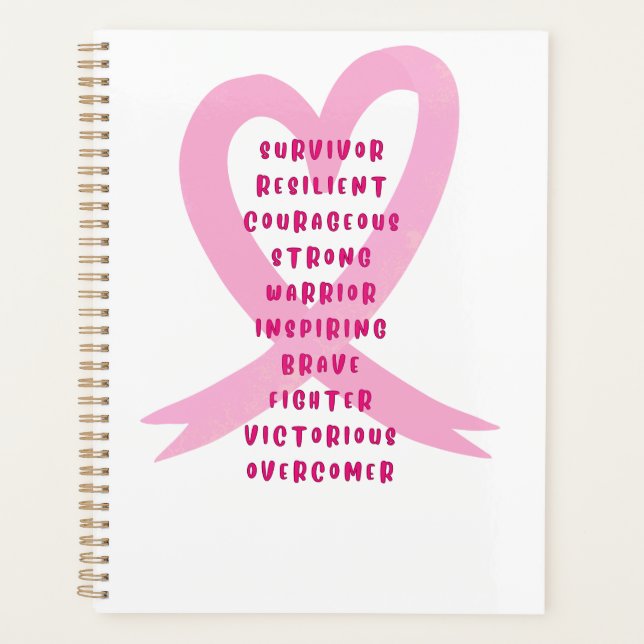 Pinktober Breast Cancer Awareness Planner (Front)