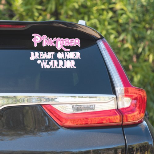 Pinktober  breast cancer awareness sticker