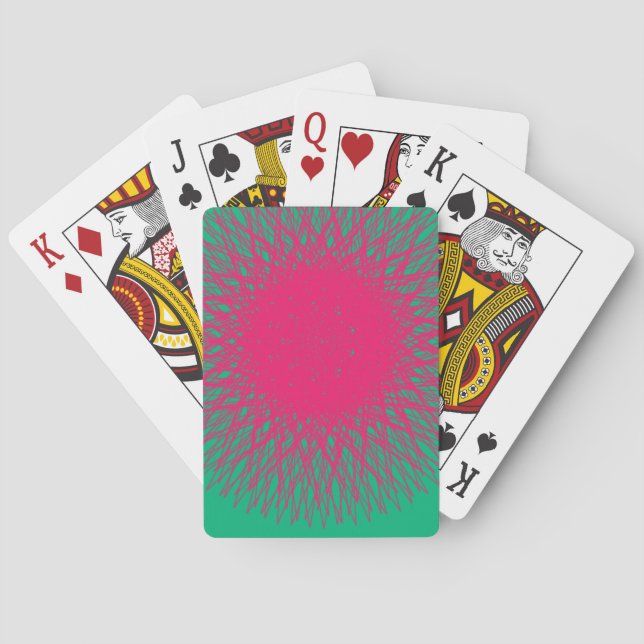 pinky abstract poker cards (Back)