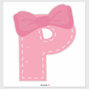 PINKY ALPHABET -P- STICKER