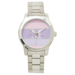 pinky and purple pastel watch