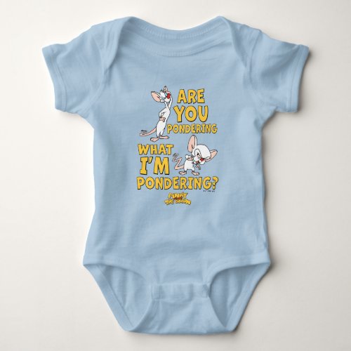 Pinky and the Brain  Are You Pondering Baby Bodysuit