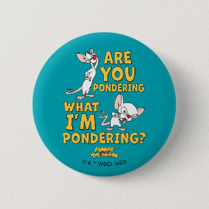 Pinky and the Brain   Are You Pondering? Button