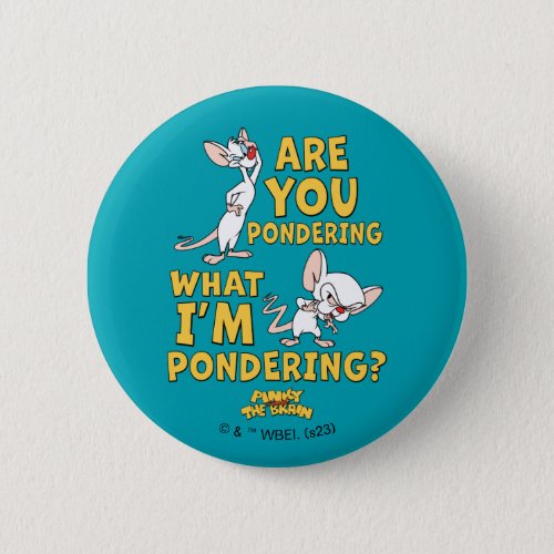 Pinky and the Brain  Are You Pondering Button