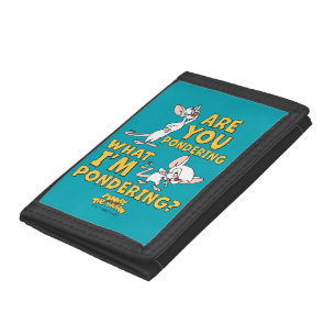 Pinky and the Brain   Are You Pondering? Trifold Wallet