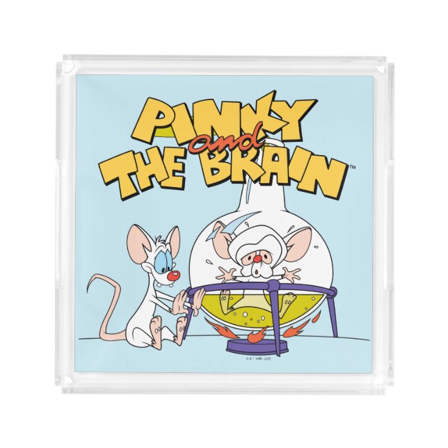 Pinky and the Brain | Laboratory Science Acrylic Tray (Front)