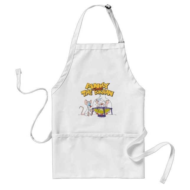 Pinky and the Brain | Laboratory Science Adult Apron (Front)