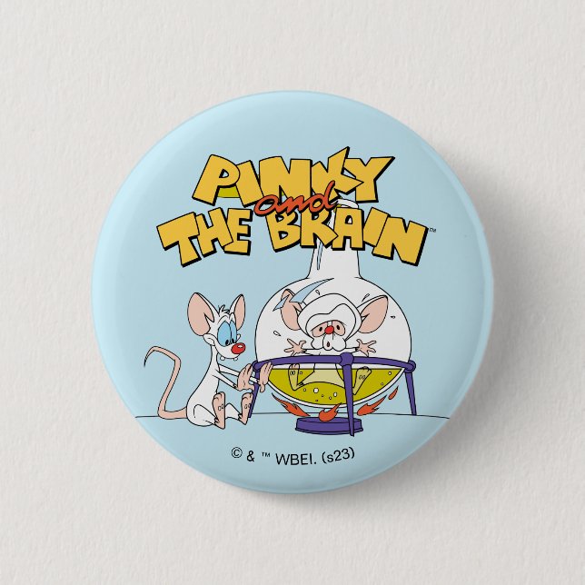 Pinky and the Brain | Laboratory Science Button (Front)