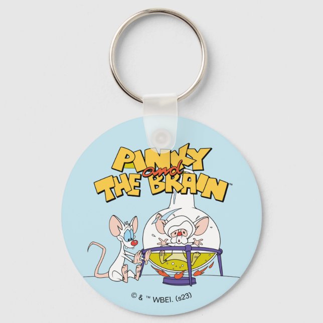 Pinky and the Brain | Laboratory Science Keychain (Front)