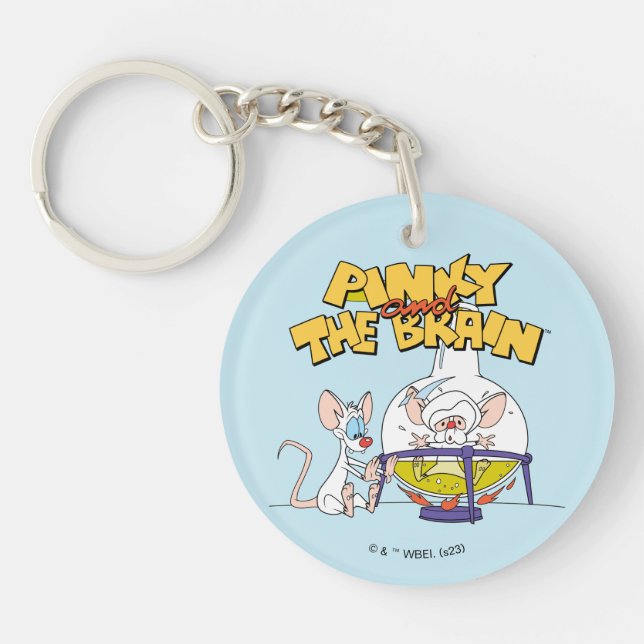 Pinky and the Brain | Laboratory Science Keychain (Front)
