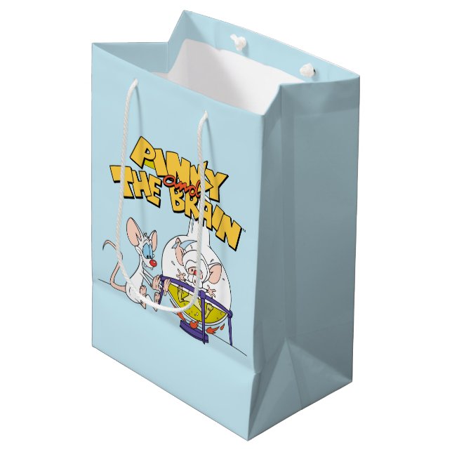 Pinky and the Brain | Laboratory Science Medium Gift Bag (Front Angled)