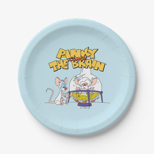 Pinky and the Brain | Laboratory Science Paper Plates (Front)