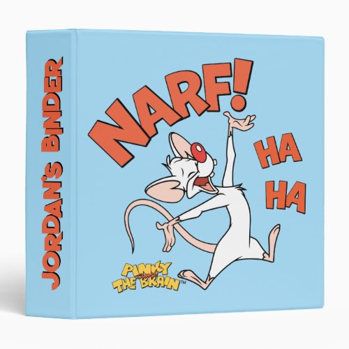 Pinky and the Brain  Pinky Narf 3 Ring Binder