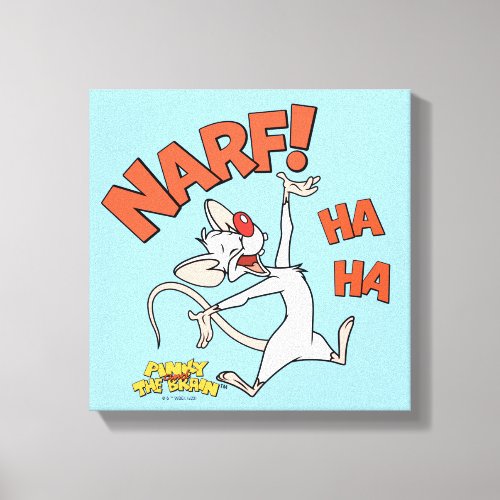 Pinky and the Brain  Pinky Narf Canvas Print