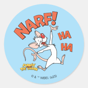 Pinky and the Brain   Pinky "Narf!" Classic Round Sticker