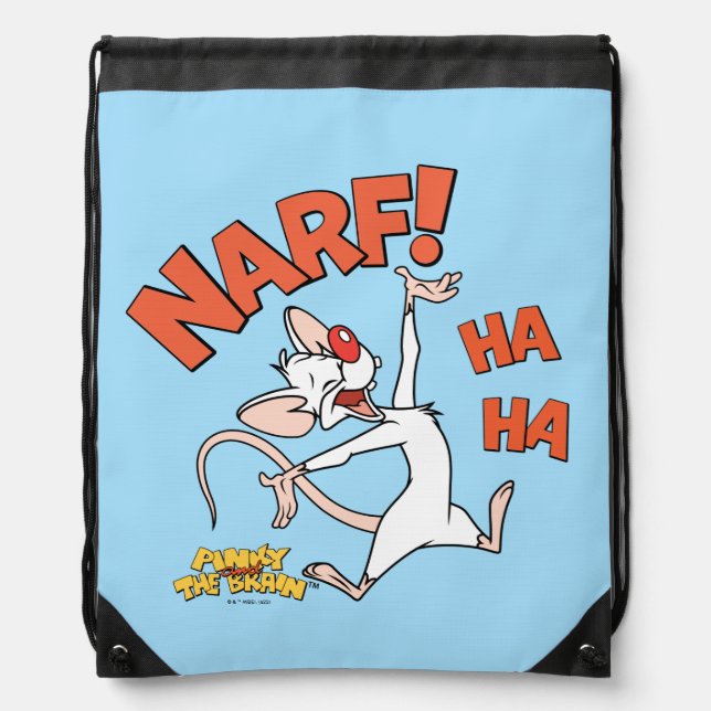 Pinky and the Brain | Pinky "Narf!" Drawstring Bag (Front)