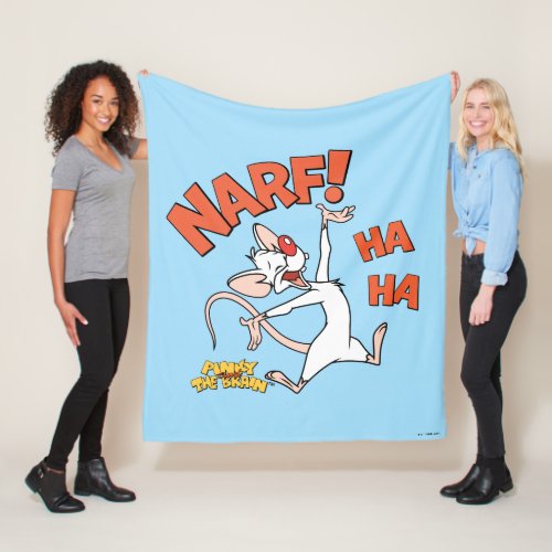 Pinky and the Brain  Pinky Narf Fleece Blanket