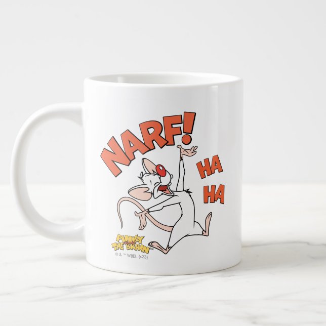 Pinky and the Brain | Pinky "Narf!" Giant Coffee Mug (Left)