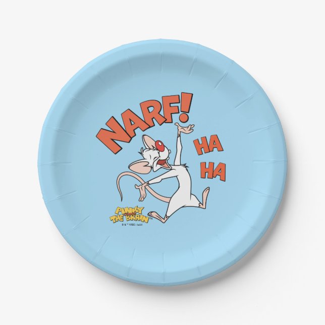 Pinky and the Brain | Pinky "Narf!" Paper Plates (Front)