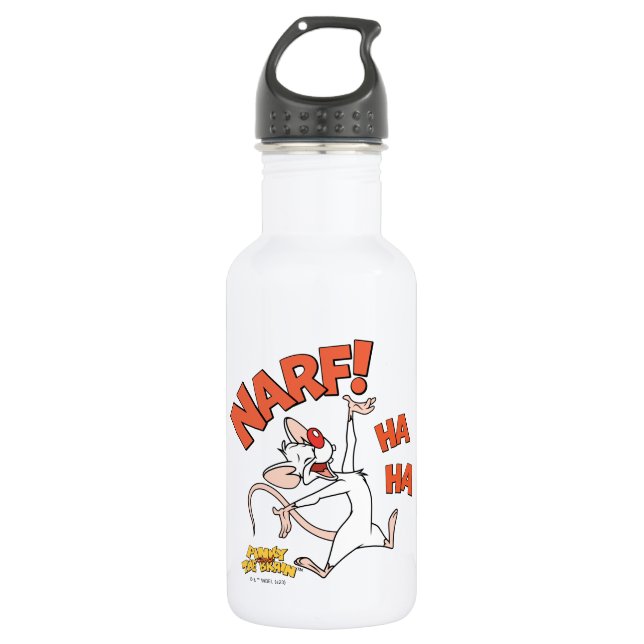 Pinky and the Brain | Pinky "Narf!" Stainless Steel Water Bottle (Front)