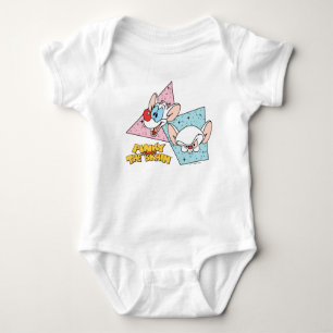 Pinky and the Brain Retro Character Graphics Baby Bodysuit