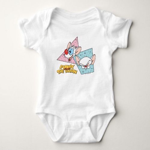 Pinky and the Brain  Retro Character Graphics Baby Bodysuit