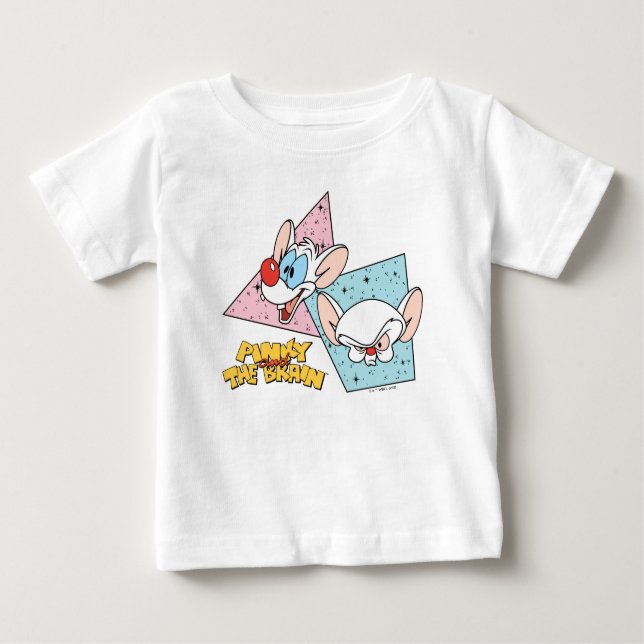 Pinky and the Brain | Retro Character Graphics Baby T-Shirt (Front)