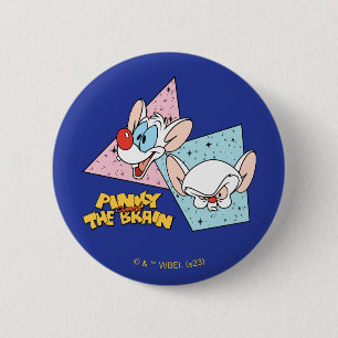 Pinky and the Brain   Retro Character Graphics Button