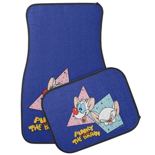 Pinky and the Brain  Retro Character Graphics Car Floor Mat