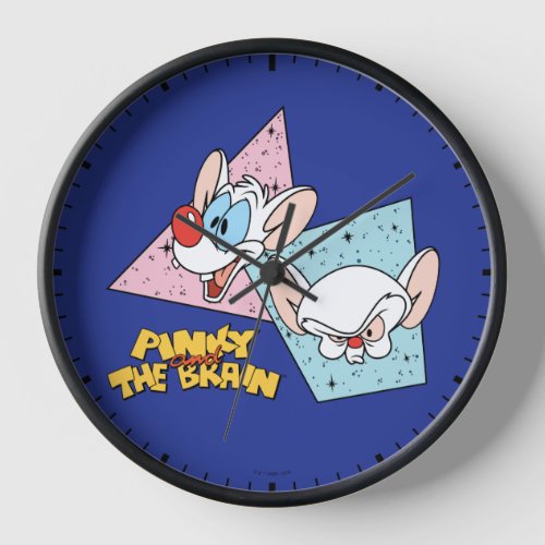 Pinky and the Brain  Retro Character Graphics Clock