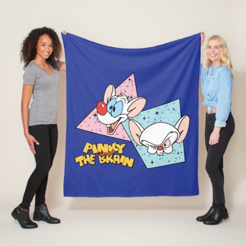 Pinky and the Brain  Retro Character Graphics Fleece Blanket