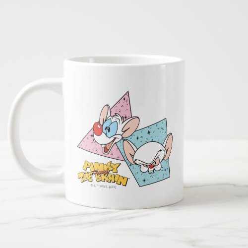 Pinky and the Brain  Retro Character Graphics Giant Coffee Mug