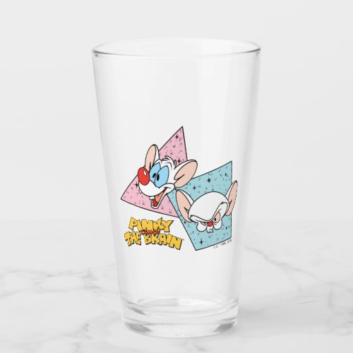 Pinky and the Brain  Retro Character Graphics Glass