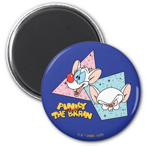 Pinky and the Brain  Retro Character Graphics Magnet