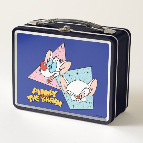 Pinky and the Brain  Retro Character Graphics Metal Lunch Box